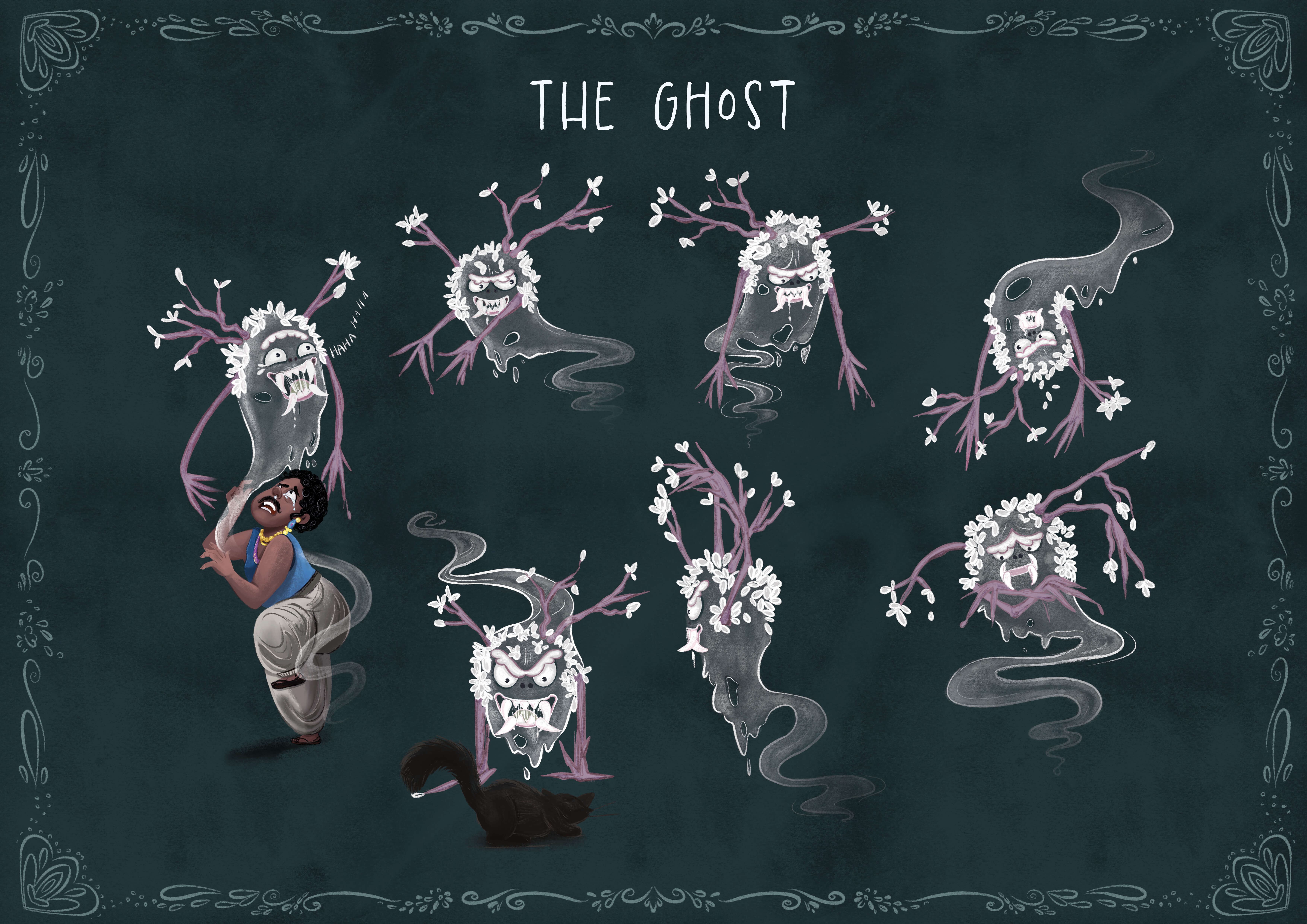 The Ghost Suvarna Kingdom – Character Development Sheet for the Pop-Up Book Project